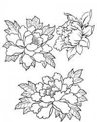 What if you add some colors and other symbols to it? 28 Ideas Flowers Tattoo Outline Black For 2019 Japanese Flower Tattoo Peony Flower Tattoos Flower Drawing