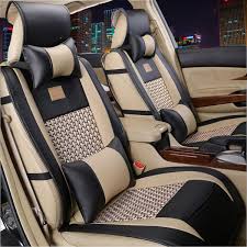 10pcs Car Pu Leather Front Rear Car Seat Cushion Covers Universal For 5 Seat Car Leather Car Seat Covers Car Seats Leather Car Seats