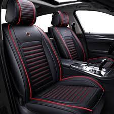 Best car seat protectors that come in a. Universal Full Car Front Seat Mat Covers Pu Leather Breathable Cushion Pad Set Sale Banggood Com