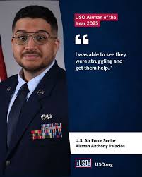 The USO is honored to name the 2025 USO Service Members of the Year, who  are being recognized for their heroic and selfless actions. Each year,  people who serve in each of