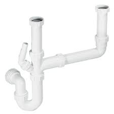 Tubular swivel basin trap with 19/23mm pipe connection. Astini 1 5 2 0 Bowl Kitchen Sink Plumbing Kit With Appliance Connection Sk2