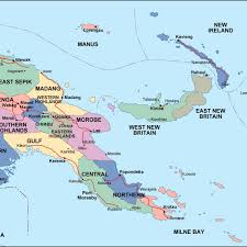 papua new guinea political map. Eps Illustrator Map | Vector World ...