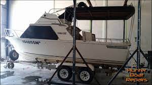 Rebuilding the transom on your fiberglass boat is no easy task but unfortunately it must be done on many older boats, usually due to rot in the plywood core. How To Build A Pod Extension On A Boat Youtube