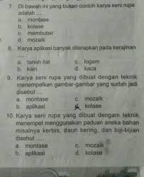 Contoh hasil karya seni aplikasi. Tuliskan Bahan Bahan Yang Dapat Dibuat Patung Dengan Teknik Membutsir Sekilas Bahan