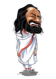 Sri Sri Ravisankar Caricature Sketch Caricature Celebrity Caricatures