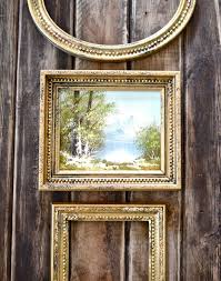 Vintage Antique Gold Hand Paint Frame Vintage Landscape Oil Etsy Hand Painted Frames Vintage Landscape Gold Wall Decor