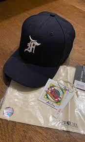 7 1 8 Fear Of God New Era Fitted Cap Hat Navy Men S Fashion Watches Accessories Caps Hats On Carousell