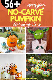 56 Amazing No Carve Pumpkin Decorating Ideas Farmfoodfamily No Carve Pumpkin Decorating Pumpkin Decorating Pumpkin Carving