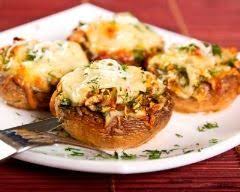 Champignons Farcis Au Jambon Recette Champignons Farcis Pizza Champignon Cuisson Des Champignons