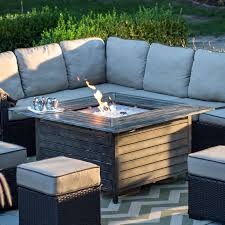 Red Ember Willow Aluminum Square Propane Gas Fire Pit Table Box 1 Fire Pit Nss From Hayneedle Com Gas Fire Pit Table Fire Pit Table Gas Firepit