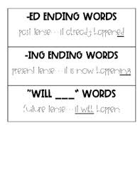 Words With Ing And Ed Endings Worksheets Teaching