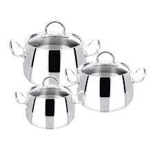 Isıyı uzun süre muhafaza eden paslanmaz çelik yüzey. Karaca Zeyna 6 Parca Midi Celik Tencere Seti Karaca