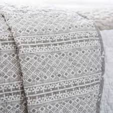 Boutis 2 Taies En Lin Gris 240 X 260 Cm Maisons Du Monde Maison Du Monde Taie Taie D Oreiller