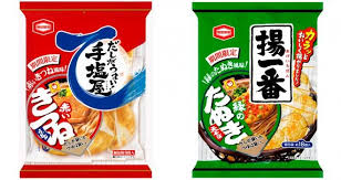 亀田製菓とマルちゃんがナイスコラボ 赤いきつね と 緑のたぬき がお煎餅になったーー 煎餅 たぬき カップ麺