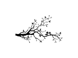 Bird On Branch Silhouette Tattoo Whimsical Love Birds In Tree Rubber Stamp Lovebirds Tree Branch Tree Branch Tattoo Silhouette Painting Bird Silhouette