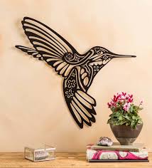 These colorful metal sunflower wall decorations will add a bit of sunshine to any wall, indoors or out. Hummingbird Silhouette Metal Wall Art Wind And Weather