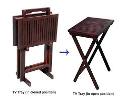 Dart Mahogany Tv Tray Set Of 2 Tables And 1 Stand Want Additional Info Click On The Image Tv Tray Table Tv Tray Set Tray Table