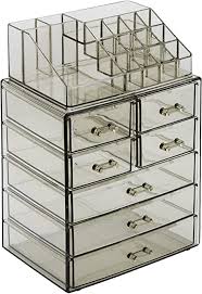 It should be solid wood to hold the. Amazon Com Sorbus Cosmetic Makeup And Jewelry Storage Case Display Spacious Design Great For Bathroom Dresser Vanity And Countertop 3 Large 4 Small Drawers Black Jewel Home Kitchen