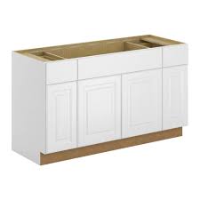 Hampton Bay Assembled 60x34 5x24 In Madison Sink Base Cabinet In Warm White Bs60 Mww The Home Depo Base Cabinets Kitchen Base Cabinets Kitchen Room Design