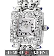 Chopard breathes life back into the original strap of its iconic watch. Chopard Happy Sport Classic Square Diamond Bezel 18k White Gold Square Diamond Bezel Diamond 18k White Gold