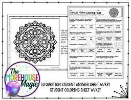 5 questions are standard multiple choice and 5 of the questions. States Of Matter Color By Number Science Color By Number Tpt