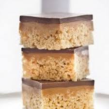 Chocolate Caramel Peanut Butter Rice Krispies Treats Recipe Recipe Desserts Krispie Treats Rice Krispie Treats