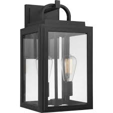 Progress Lighting Granbury 2 Light Black Outdoor Medium Wall Lantern Sconce P560176 031 The Home Depot In 2020 Wall Lantern Outdoor Wall Lantern Progress Lighting