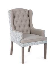 Maybe you would like to learn more about one of these? Bizzotto Homemotion 0748211 Estelle Naturale Armchair Natural Wood Structure Covered In Beige Linen White Leather With Metal Studs Vieffetrade