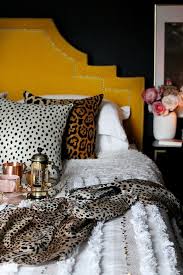 Boho Glam Bedroom With Leopard Print Accessories Home Decor Bedroom Eclectic Bedroom Glam Bedroom