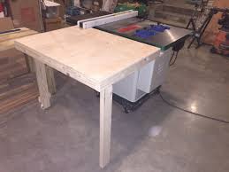 Collapsible Out Feed Table For Grizzly G0690 Woodworking Tools List Woodworking Cabinets Woodworking Storage
