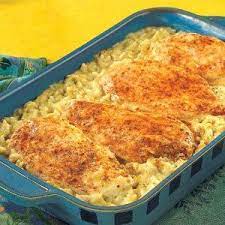 One Dish Chicken Rice Bake Campbell Soup Company Recipe Chicken Rice Bake Campbells Soup Recipes Rice Bake Recipes