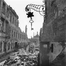 Dresden from the rathaus (city hall) in 1945, showing destruction. Why Was Dresden So Heavily Bombed History