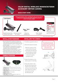 The whole bunker hill security line is just garbage! Ca630hr Digital Wireless Camera User Manual Users Manual Rdi Technology Shenzhen
