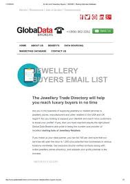 Our replica and travel jewelry will take your breath away. Email List Of Jewellery Buyers 1 408 500 Mailing Addrsses Database