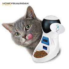 Honeyguaridan A25 Automatic Pet Feeder Pet Food Automatic Dispenser With Voice Reminding And Timer Programmable 6 Me Automatic Cat Feeder Pet Feeder Cat Feeder