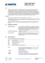 Energizer lithium manganese dioxide batteries are exempt from the classification as dangerous goods as they meet the requirements of the special provisions listed below. Msds 22 Primary Silver Button Series V Mf Varta Microbattery Gmbh Pdf Catalogs Technical Documentation Brochure