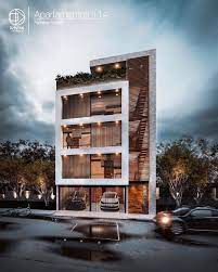 Apartment Building Designed By Elmntos Arq Via Vogue Designs Small Apartment Building Design Apartment Architecture Residential Architecture Apartment