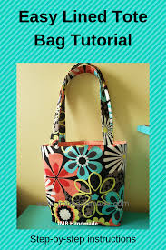 Diy Tote Bag Tutorial Tote Bag Pattern Free Tote Bags Sewing Small Tote Bag Pattern