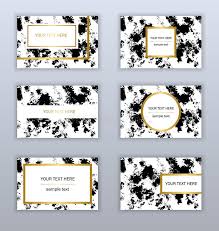 These gold and black barber business cards are sure to make a great impression. Set Of White Black And Gold Business Cards Templates Modern Ab Stock Vector Illustration Of Card Golden 97515888