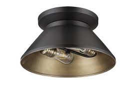 The home mender, dustin luby, shows us how to install a light fixture on the ceiling. Patriot Lighting Kenneth Black Gold 2 Light Led Flush Mount Ceiling Light At Menards