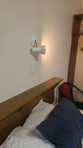 I made a headboard from the ikea lack tables and shelves for my bed. Broken Lamp Ridiculous Shelf Behind Bed Picture Of Laurieton Hotel Tripadvisor