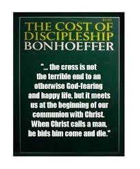 The Cross Is Not The Terrible End To An Otherwise God Fearing And Happy Life But It Meets Us At The Beginning Of Our C Happy Life Bonhoeffer Discipleship