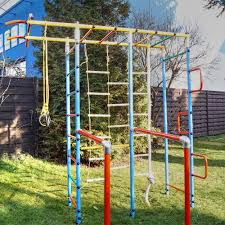 Nirosport Kletterinsel Turngerat Outdoor Turnstation Klettergerust Trimmstation Spielturm Kindersportgerat Fur Garten Klimmzugstange Kletternetz Kinder Sport