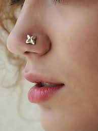 Buy Silver Green Nose Ring Online At Theloom Nose Ring Online Nose Ring Nose Ring Stud