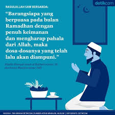 Keutamaan Puasa Ramadhan Diampuni Dosanya Yang Telah Lalu Pengampunan Iman Infografis