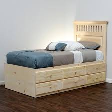 Extra Long Twin Storage Bed Pine Wood Twin Storage Bed Storage Bed Blanket Storage