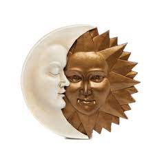 The sun rays are tipped with stars and sparkling beads, and have a beautiful glossy finish. Design Toscano Celestial Harmony Sun Moon Wall Sculpture Reviews Wayfair Co Uk