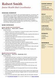 · ensures that documents are properly labeled, posted and contain current . Health Unit Coordinator Resume Samples Qwikresume