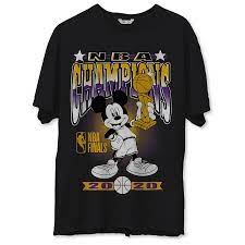 Browse through different shirt styles and colors. Men S Los Angeles Lakers Junk Food Black 2020 Nba Finals Champions Mickey Trophy T Shirt