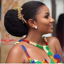 African Sweetheart Weddings On Instagram So So Beautiful Glam Sannysmakeup Natural Hair Wedding Natural Hair Styles African Wedding Hairstyles